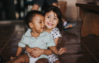 kids smiling